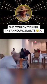 Even the announcements were anointed. 🙏🏾🙏🏾🙏🏾