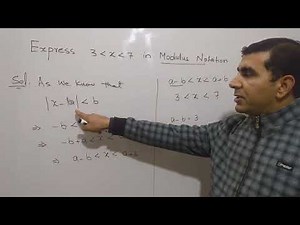 Convert Inequality to Modulus Notation