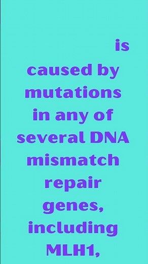Lynch Syndrome MLH1 MSH2 MSH6 PMS2