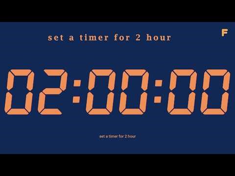 set a timer for 2 hour
