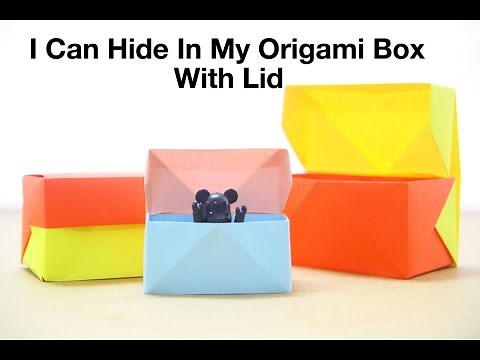 Simple Origami For Kids - Box With Lid