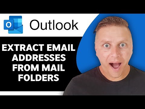 How to Extract Email Addresses from Mail Folders in Outlook | Outlook Tutorial 2025