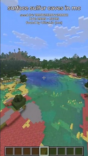 best sulfur caves seeds in #minecraft ♨️