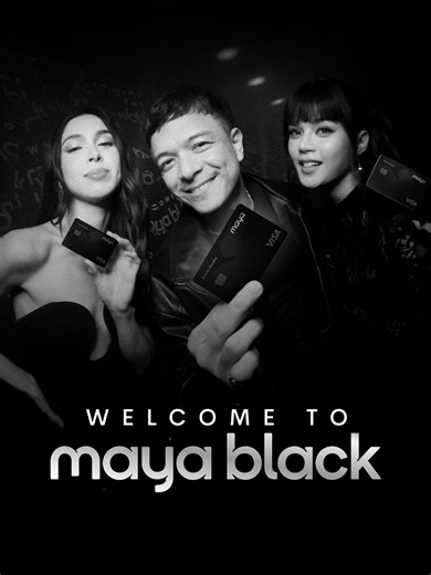 Welcome to Maya Black — get instant miles, global lounge access, and no annual fees for life. 🖤​ T&Cs apply. Approval and offer are subject to evaluation. Maya Bank, Inc. is regulated by the Bangko Sentral ng Pilipinas. www.bsp.gov.ph. For 24/7 assistance, visit the Help Center in the Maya app or call us from 8 AM to 7 PM daily at 632 8845-7788. ASC Ref No. P0206N021326M