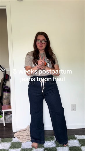 Trying to love my new body and these jeans make me feel a lot better about it! #postpartum #postpartumbody #clothinghaul