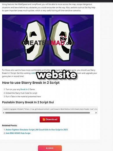 Starry Break In 2 Script