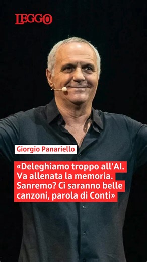 Giorgio Panariello si racconta in un'intervista rilasciata a Leggo. «Oggi deleghiamo troppo all’AI», afferma il comico toscano. «Conoscevo una signora morta a 103 anni che faceva la Settimana Enigmistica ogni giorno. Rita Levi Montalcini leggeva due libri quotidianamente a 108 anni. L’allenamento della mente tiene vivi». Alla domanda "Ha mai chiesto a ChatGPT di scrivere una delle sue battute?", Panariello risponde con sincerità: «Ci ho provato. Ma quello che esce non si può commentare. L’intell
