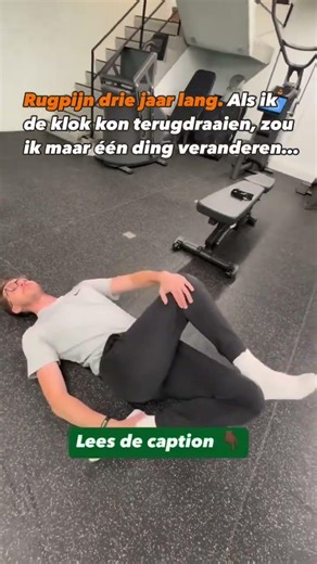 Drie jaar lang had ik rugpijn