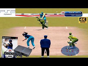 Cricket 2002 (2002) Sony PlayStation 2 (PS2) Gameplay in HD～4K 60FPS