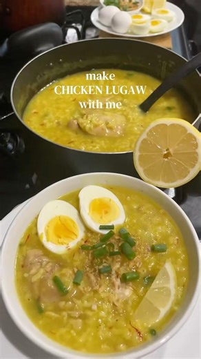 Classic Filipino Chicken Lugaw Arrozcaldo #filipinocuisine #soup recipe #lugaw