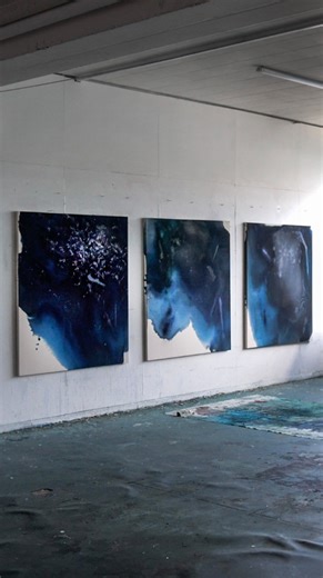 Ocula | In the studio with Sam Lock, painted surfaces evolve, shift, and transform — soaking, cracking, and settling into forms that hover between... | Instagram