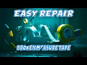 Tape measure repair | How To Fix Broken Measuring Tape | Easy Fix | Long Version