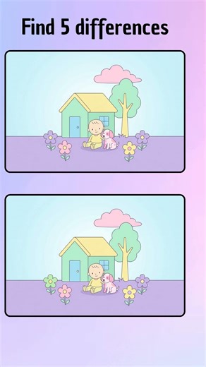 👀 Find 5 Differences | Easy #chill