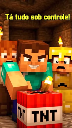 Quando o amigo diz ‘tá tudo sob controle’… 💥😂 | Minecraft em Português