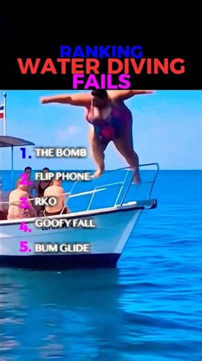 5 Water Dives That Went Horribly Wrong! 💀🌊 #shorts #fail