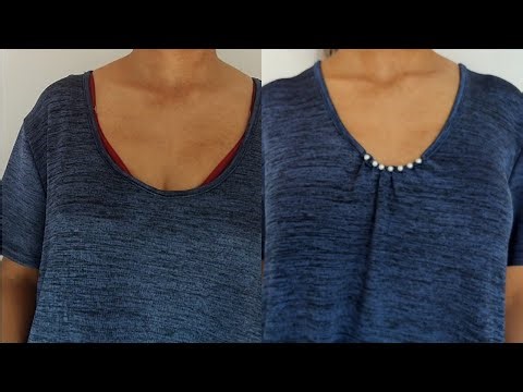 Quick and Easy Fix: Simple Tricks to Tighten Loose Necklines✂️🪡