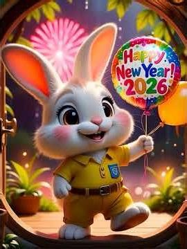 Happy New Year #cute #bunnyadventure #bunny#happy New Year#rabbit #cute #bunnylifestyle #animation