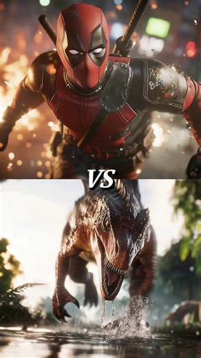 Deadpool vs Dinosaurus #deapoolywolverine #deadpool #foryoupage #jurassicworld #jurassicpark