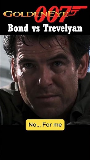 Bond vs Trevelyan - GoldenEye (1995) #shorts #jamesbond #goldeneye
