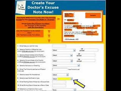 How To Make Excuse Letter As Doctor's Excuse