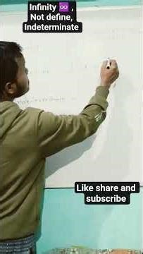 Infinity I not define I Indeterminate #maths #yout
