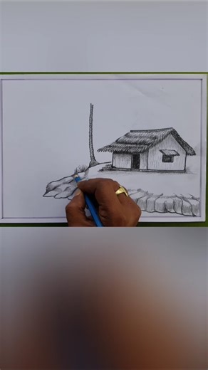 scenery drawing tutorial #drawing #landscapedrawing #art #sketch #painting