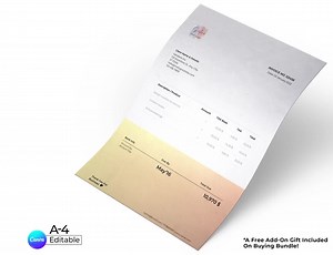 Personnalisation du modèle de facture et factures imprimables - Etsy France