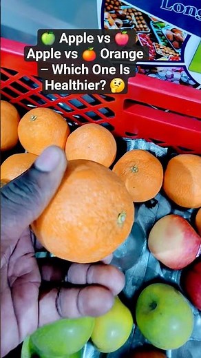 🍏 Apple vs 🍎 Apple vs 🍊 Orange – Which One Is Healthier? 🤔
