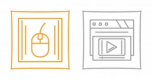Mouse and Video Player Icon