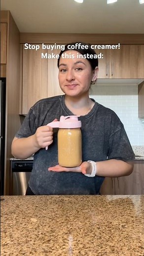 HOMEMADE SALTED CARAMEL CREAMER 😮‍💨 #coffeecreamer #homemadecreamer #creamerrecipe