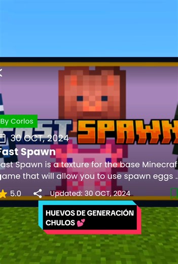 Textura Minecraft Fast Spawn para Cambiar la Generación de Mob - Review