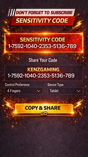 SENSITIVITY CODE ZERO RECOIL 🔥