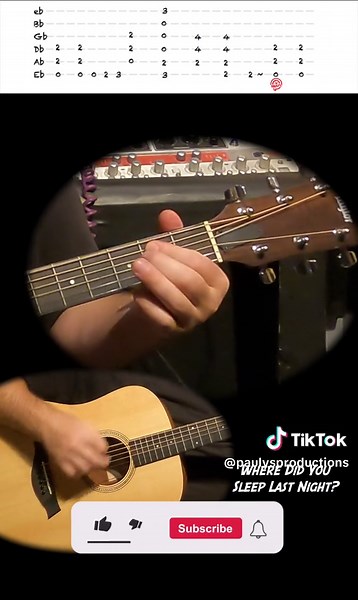 Where did you sleep last night? Nirvana. Guitar lesson. #nirvana #acousticcovers #guitarlesson