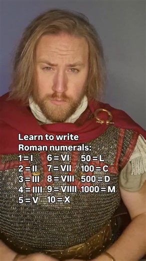 Gaius Flavius🌿🏛 Roman Reenactment on Instagram: "Write your lucky number in Roman numerals! Before anyone gets angry in the comments, addative system (IIII) is more comman than subtractive (IV) during the Roman Empire #latin #romanempire #romannumerals #educational #ancientrome #history"