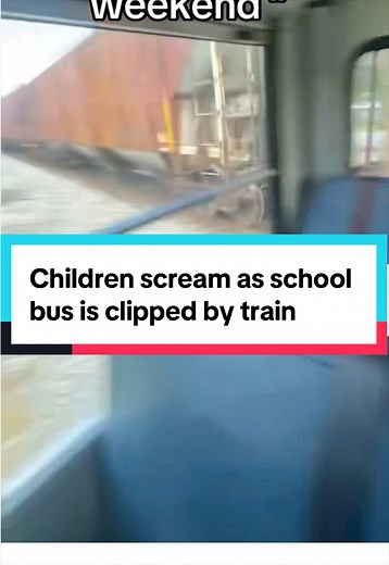 A school bus driver in Florida allegedly ignored warning lights and drove through a rail crossing, causing the bus to get clipped by a passing train on April 2, authorities said. Video from a student inside the school bus shows children screaming as the train passes by. The Sumter County Sheriff’s Office said Yvonne Hampton is accused of 29 counts of child neglect and one count of endangering an adult, CBS affiliate WPEC reported. #florida