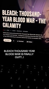 Bleach TYBW Season 4 Is finally outt #bleach #ichigo #anime #animeedit #tybw
