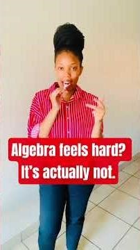 3 simple steps to master algebra for high school and IEB Maths students.