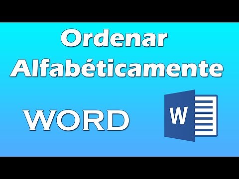 Como ordenar palabras alfabeticamente en word