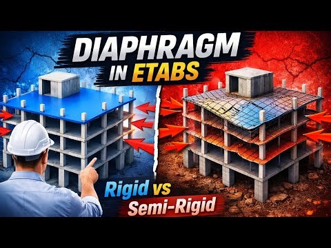 How to Define and Assign Diaphragm in ETABS | Rigid vs Semi-Rigid Explained #ETABS