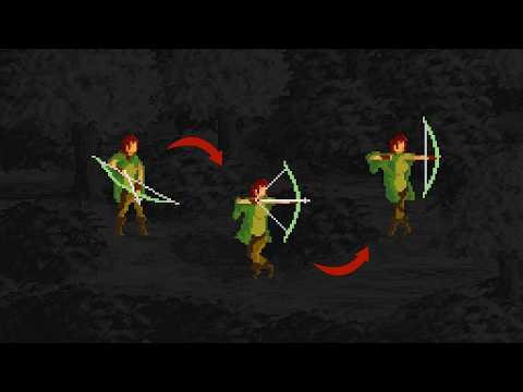 From 3 Frames to Fluid Motion – Animating an Archer Step by Step (Aseprite Tutorial)