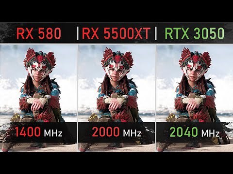 RX 580 vs RX 5500XT vs RTX 3050 | 1080P, 1440P & 4K Benchmarks