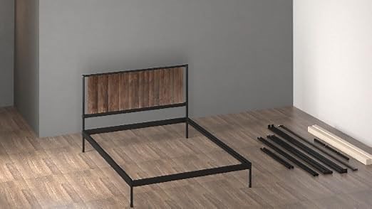 ZINUS Wesley Metal and Wood Canopy Platform Bed (Assembly)