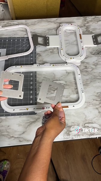 I have a 8x13 and 9x3 hoop and they work great with my Ricoma Em1010 embroidery machine. They definitely make hooping thick garments easier and just make hooping in general faster as well. Grab yours via the L I N K IN MY B I O and use CODE JAMILLAH for free shipping. ❤️ . . . . . . #jstewartslaboratory#ricomaembroiderymachine#mightyhoop#hoopmaster#embroideryforbeginners#embroiderytutorial#ricomaem1010#ricomaembroiderymachine