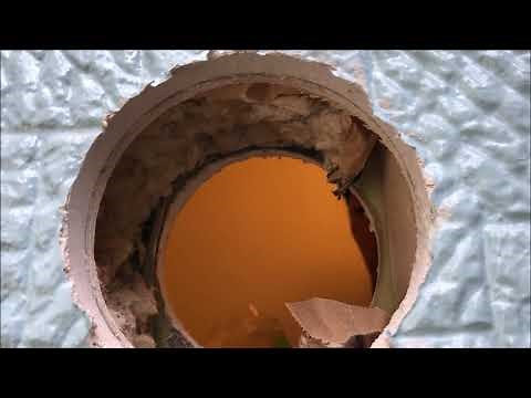 パイプファン開口から新規取付