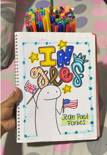 Diseño de Portada para Cuadernos de Inglés