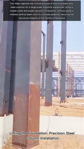 Lifting the Foundation: Precision Steel Column Installation