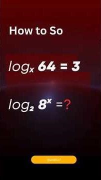 Solve This Logarithm in 15 Seconds #learnmath #logarithmicfunctions