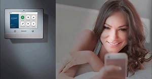 Looking for smarter home security? Just ask Siri. Lyric Controller now works with Apple HomeKit. https://hwll.co/7b9eb | Honeywell Home