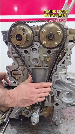 How to Replace a Timing Chain – Step by Step, Even Beginners Can Follow! #engine #engineblock #diy
