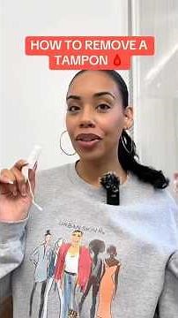 How to remove a tampon 🩸 #tampon #pads #periods #periodtalk #womenshealth